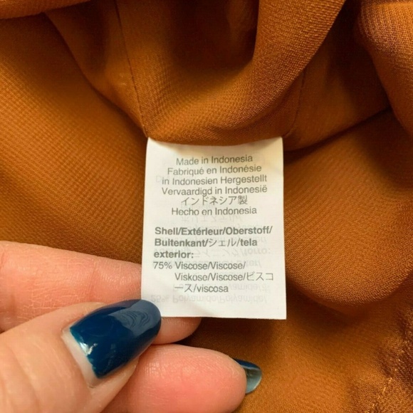 Madewell tank top brown velvet button down cami - Picture 7 of 8